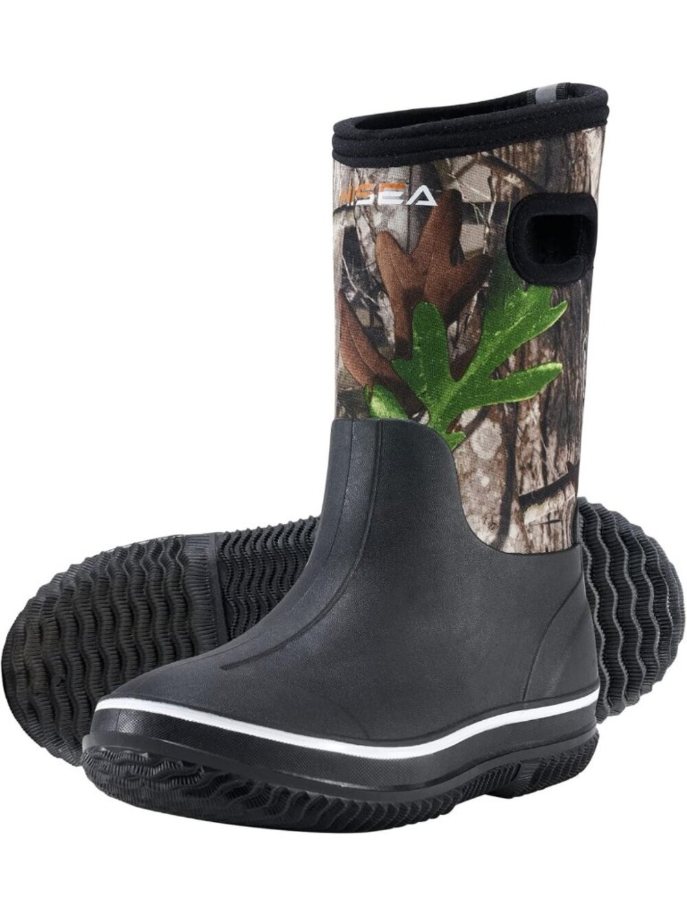 Waterproof Kids Rain Boots, Insulated Rubber Neoprene, All-Weather Outdoor Mud